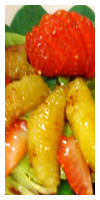 Fresh fruit and greens salad (Culinary final exam)