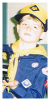 Pinewood derby at Cub Scouts, 1995